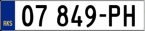 Trailer License Plate